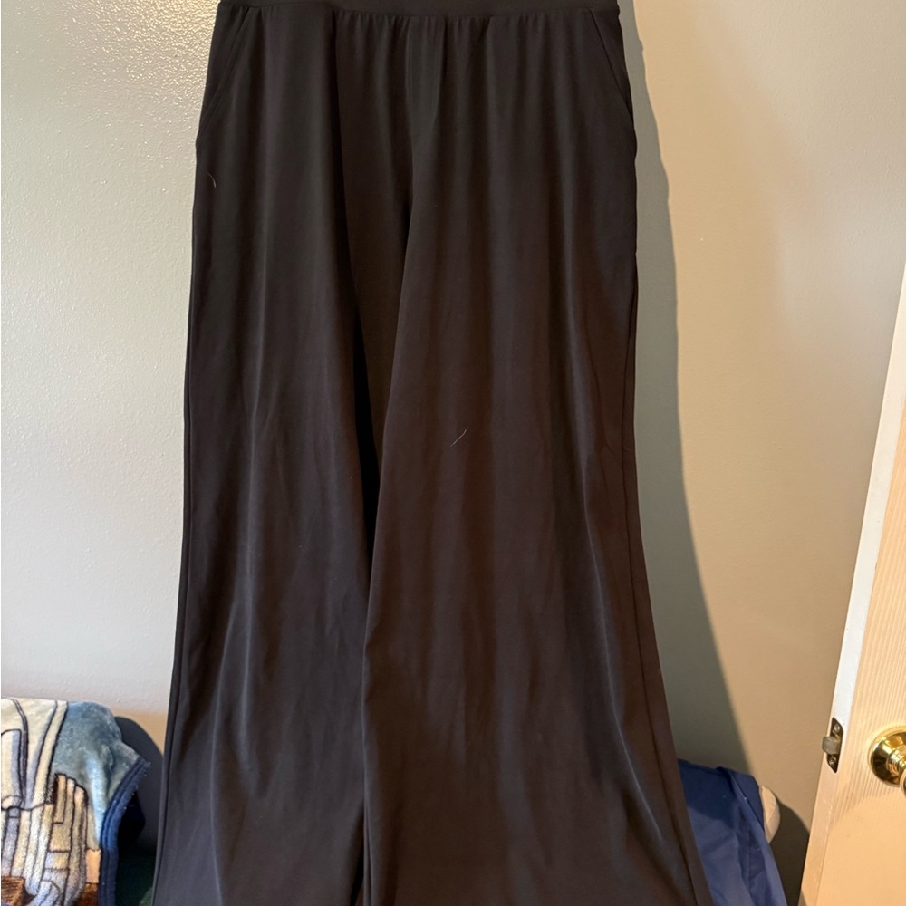 Lou & Grey Wide-Leg Black Jumpsuit Pants